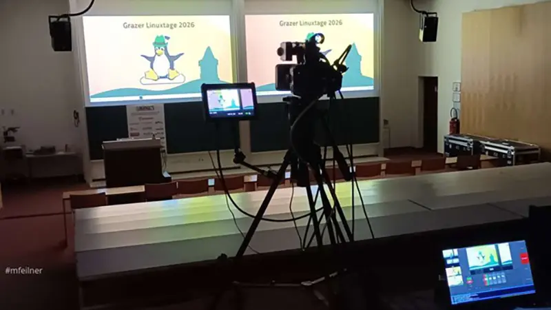 Sala de vídeo - grommunio no Graz Linux Days 26
