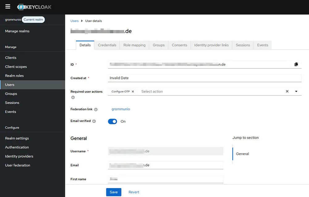 grommunio KeyCloak - módulo 2FA para webmail