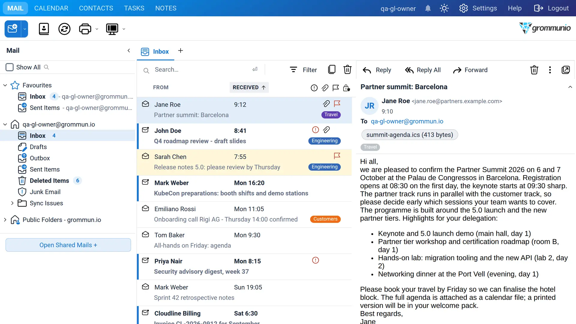 grommunio Web 5.0 - web ui