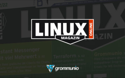 On the cover, the DVD and eight pages: grommunio in Linux-Magazine