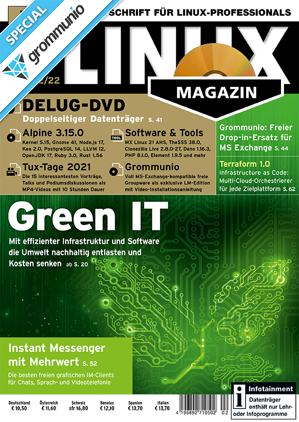 grommunio im Linux-Magazin-02/22