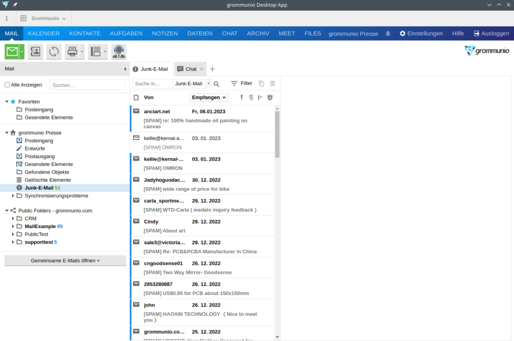 grommunio Desktop Mail